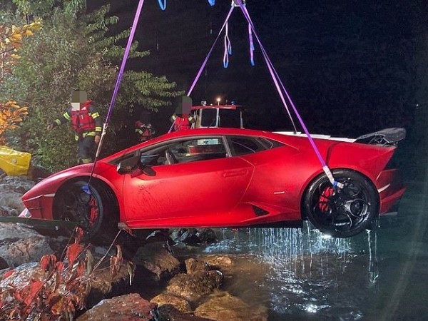 Lamborghini Owner Confuses Brake And Accelerator Pedals, Reverses Into 49ft-deep Lake - autojosh 