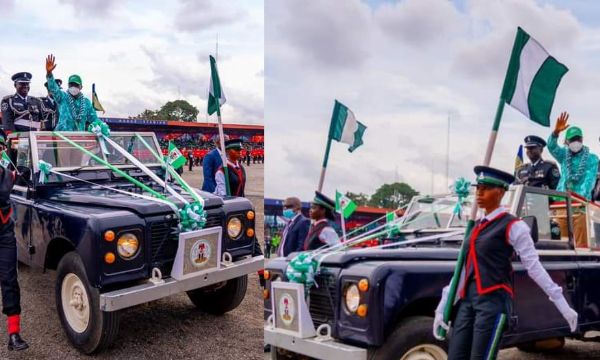 Sanwo-Olu Rode In Open-top Land Rover Defender During Nigeria's 61st Independence Anniversary Celebration - autojosh