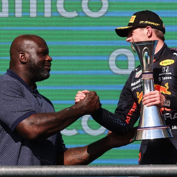 NBA Legend Shaquille O'Neil Arrived In Style In Scary Limo To Present F1 Trophy - autojosh 