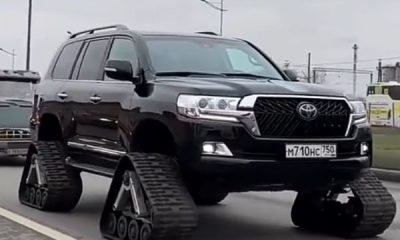 This Toyota Land Cruiser With Rubber Track Is A Head-turner - autojosh