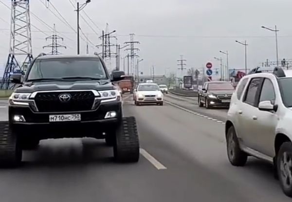 This Toyota Land Cruiser With Rubber Track Is A Head-turner - autojosh 