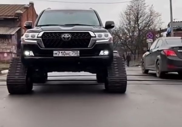 This Toyota Land Cruiser With Rubber Track Is A Head-turner - autojosh 