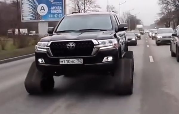 This Toyota Land Cruiser With Rubber Track Is A Head-turner - autojosh 