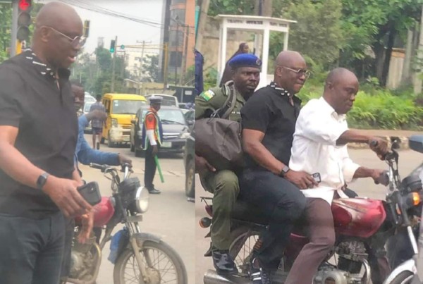 Lagos Traffic : Ex-Ekiti Gov. Ayodele Fayose Boards Okada To Avoid Missing His Flight - autojosh