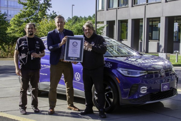 Volkswagen ID.4 Sets Guinness World Record For Longest Continuous EV Trip In One Country - autojosh 