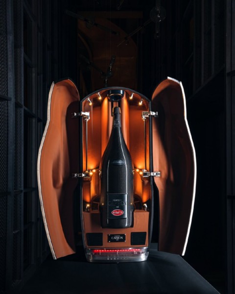 Bugatti And Champagne Carbon Reveals One-Of-One Hypercar-inspired 15-Litre La Bouteille Noire - autojosh