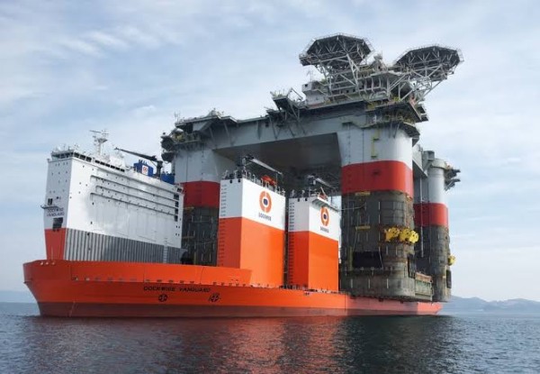 Meet The Boka Vanguard, A Semi-submersible Heavy-lift Ship That Carries Other Ships, Oil Rigs - autojosh 