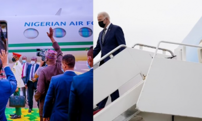 (PHOTOS) Buhari's Air Force Jet, Biden's Air Force One, Bezos' Gulf Stream Leads 400 Private Jets Into COP26 Meeting - autojosh