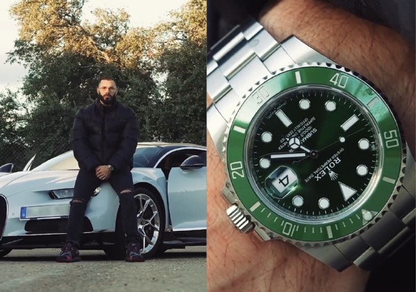 Karim Benzema Shows Off His Bugatti Chiron And Rolex Watch - autojosh