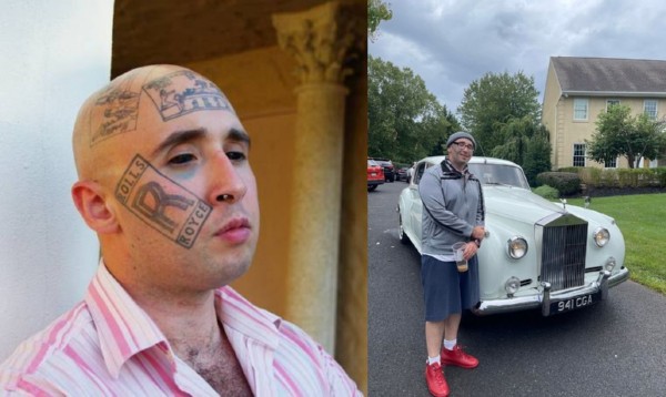 Rolls-Royce Fan Tattoos Brand's Logo On His Face Despite Never Owning One, Now He Can't Get A Job - autojosh