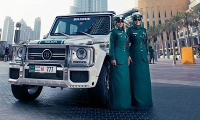 Photos Of The Day : Dubai Police Women And Their Brabus-tuned Mercedes-AMG G63 - autojosh