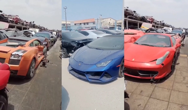 Lamborghinis, Ferraris, Bentleys, Rolls-Royces, Mercedes, This Scrapyard In Dubai Will Make You Sad - autojosh