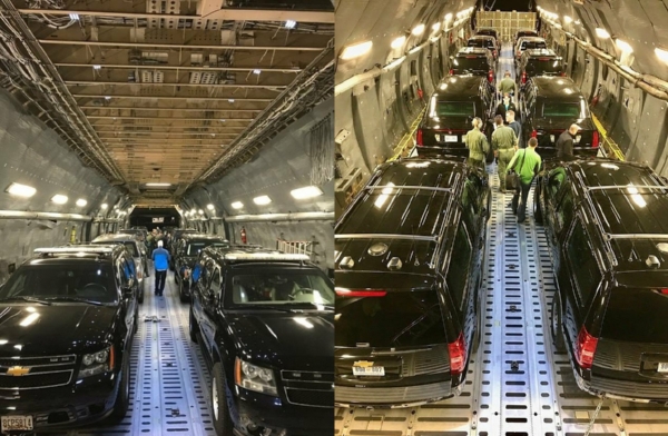 Inside The Lockheed C-5 Galaxy Cargo Aircraft That Carries The US President’s Motorcade - autojosh
