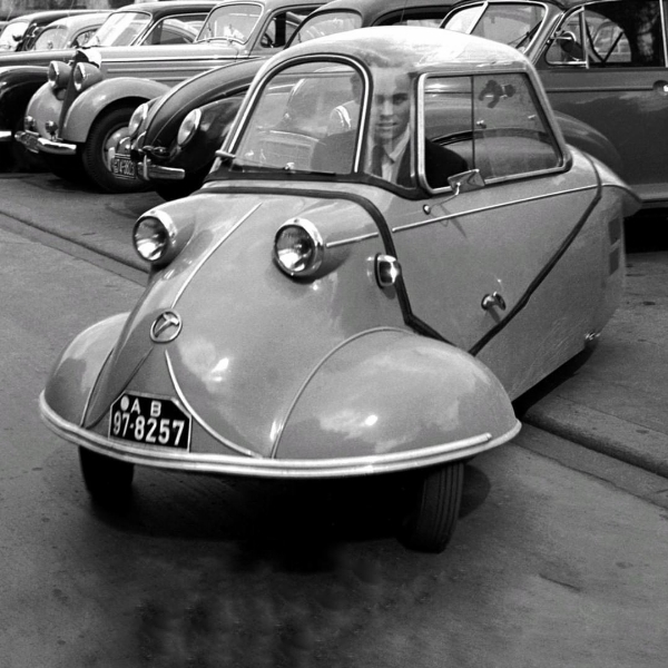 Photos Of The Day : Messerschmitt KR175, A 3-wheeled Micro Car Produced From 1953 To 1955 - autojosh 