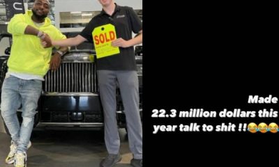 Davido Bought Rolls-Royce, Prado And Lamborghini And “Made $22.3m (₦9.2 Billion) In 2021” - autojosh