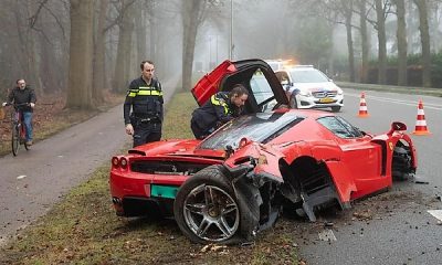 A Mechanic Just Wrecked A Ferrari Enzo After Smashing The $3.5 Million Sports Car Into Tree - autojosh