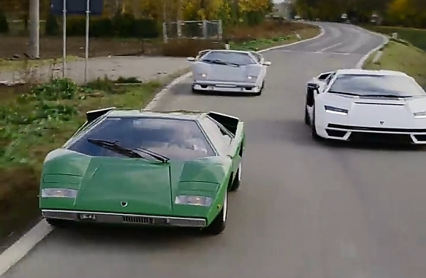 $2m+ Lamborghini Countach LPI 800-4 Hits The Road For The First Time, Accompanied By Its Predecessors - autojosh 