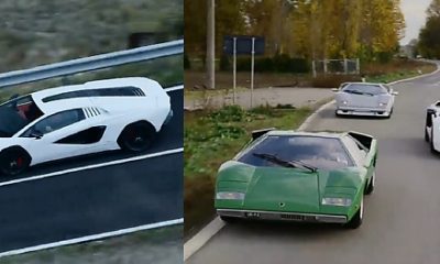 $2m+ Lamborghini Countach LPI 800-4 Hits The Road For The First Time, Accompanied By Its Predecessors - autojosh