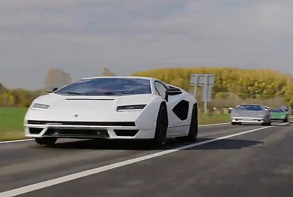 $2m+ Lamborghini Countach LPI 800-4 Hits The Road For The First Time, Accompanied By Its Predecessors - autojosh 