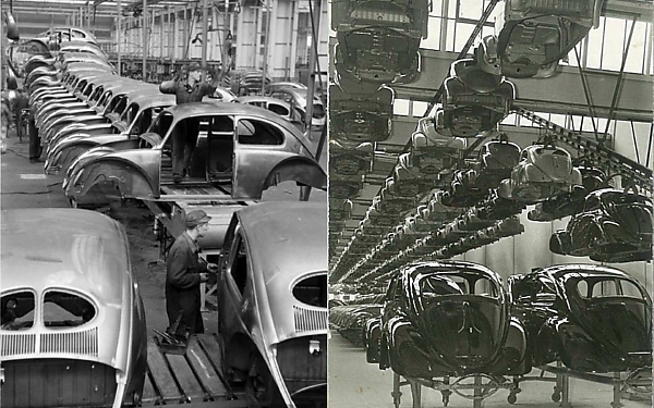 Photos Of The Day : Inside Volkswagen Type 1 Beetle Factory - autojosh