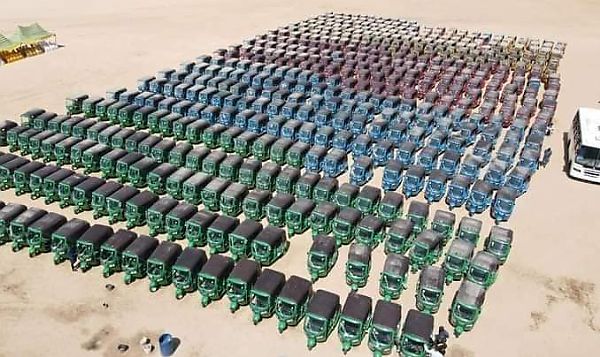Borno Governor Zulum Distributes 610 Vehicles, Including Taxis, Tricycles And Buses To Youths - autojosh 