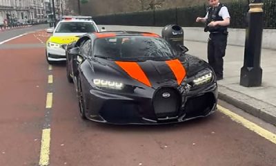 Bugatti Owner Pulled Over And Fined $150 Cos His $4million Chiron SS 300+ Lacked Front Plate Number - autojosh