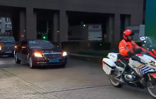 Moment Pres. Buhari Arrived Venue For 6th Europe-Africa Summit In Armoured Mercedes S-Class - autojosh 
