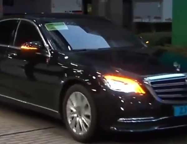Moment Pres. Buhari Arrived Venue For 6th Europe-Africa Summit In Armoured Mercedes S-Class - autojosh 