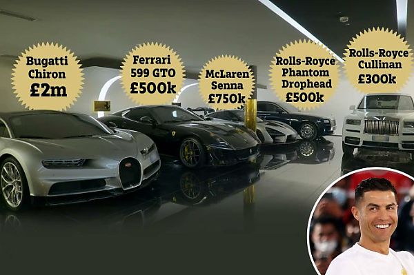 Cristiano Ronaldo's Partner Shows Off Exotic Cars Inside Man U Star's £18m Garage - autojosh