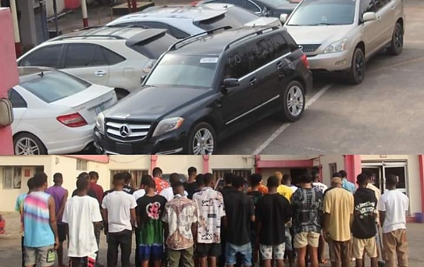 EFCC Arrests 31 Yahoo Boys In Benin, Recovers Four Lexus, Five Mercedes - autojosh