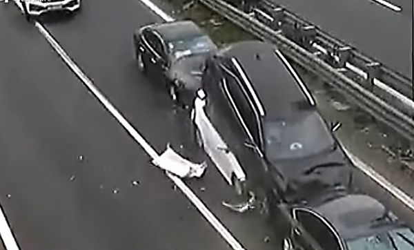 Terrifying Moment That Five Vehicles Crashed Into One Another In China - autojosh 