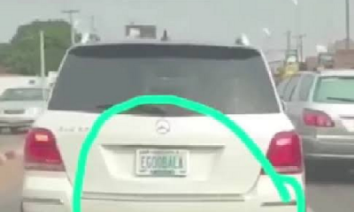 FRSC Withdraws ‘Egoobala’ (Blood Money) Custom Number Plate Seen On Mercedes GLK