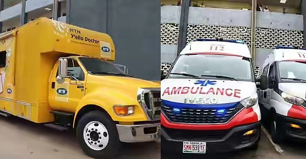 Lagos Gets 8 New Customised Ambulances, One Mobile Clinic Truck From MTN And Global Fund - autojosh