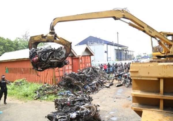 Lagos Taskforce Impounded 5,520 Vehicles And Crushed 11,180 Okadas In 2021 - autojosh 