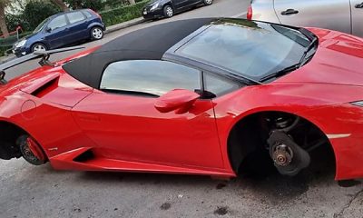 Lamborghini Owner Shocked To Find His Huracan On Bricks With Wheels And Brakes Stolen - autojosh