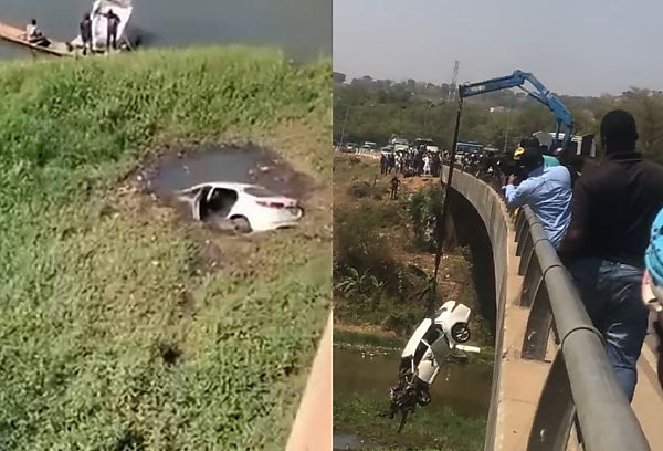 Man Escaped Unhurt After His Car Skidded Off Shehu Yar Adua Highway Into Jabi Lake - autojosh