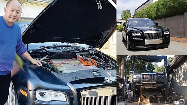 Mechanic Converts His Rolls-Royce Into An Electric Vehicle, Goes 311-miles (500-km) On A Full Charge - autojosh