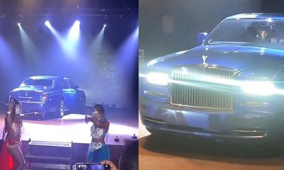 Stunning Moment E-Money Arrives Stage For His 40th Birthday Bash In Rolls-Royce Phantom - autojosh