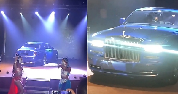 Stunning Moment E-Money Arrives Stage For His 40th Birthday Bash In Rolls-Royce Phantom - autojosh