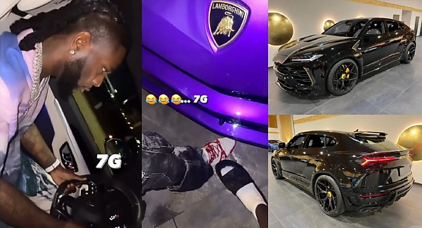 Burna Boy Takes His Lamborghini Urus For A Spin Moments After The ₦200m+ SUV Arrived In Nigeria - autojosh