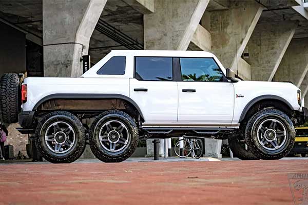 Apocalypse Manufacturing Turns A Ford Bronco Into A 6x6 Monster