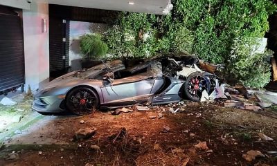 Delivery Truck Crashes Into Mansion, Destroys $1m Lamborghini, Bentley, Mercedes-Maybach - autojosh