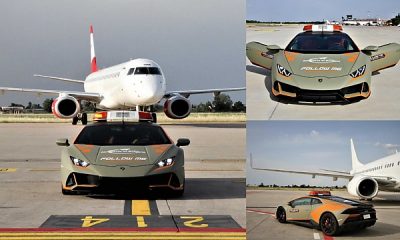 Today's Photos : Every Aircraft Must Follow This ₦200m Lamborghini Huracán At Bologna Airport - autojosh