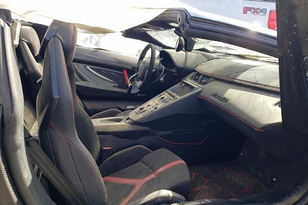 Someone Just Bought This Totaled Lamborghini Aventador That Was Crushed By A Truck Last Month - autojosh 