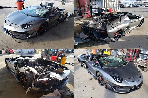 Someone Just Bought This Totaled Lamborghini Aventador That Was Crushed By  A Truck Last Month
