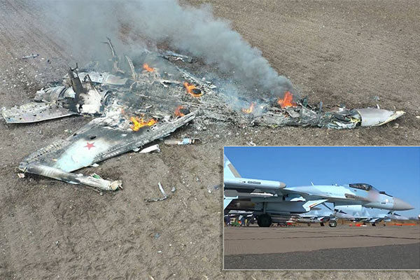 Russia’s Newest Fighter Jet Was Shot Down By Ukrainian Air Defenses