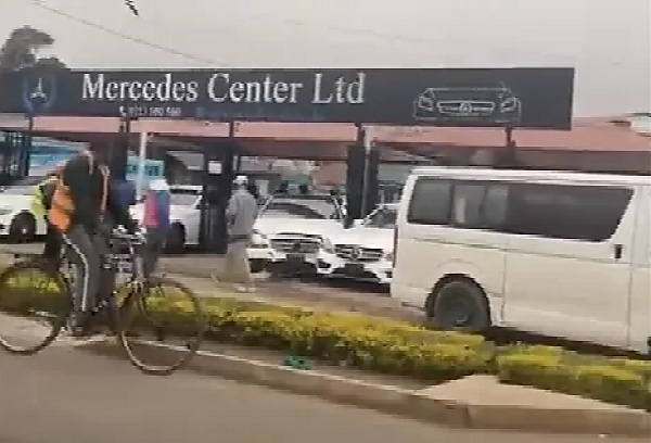 Moment Out-of-control Bus Rammed Into 3 Luxury Cars At Mercedes Showroom In Kenya - autojosh 