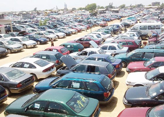 car dealership stand