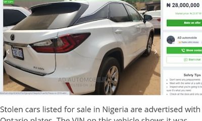 Cars Stolen From Canada Are Openly Being Advertised And Sold In Nigeria, Ghana - Marketplace Investigation - autojosh