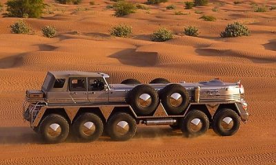 Today's Photos : Dhabiyan, The World’s Largest SUV, Is 10 Metres Long, Has 10 Wheels - autojosh